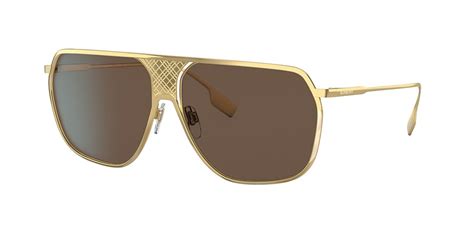 Burberry BE3120 Adam 62 Brown & Gold Sunglasses 